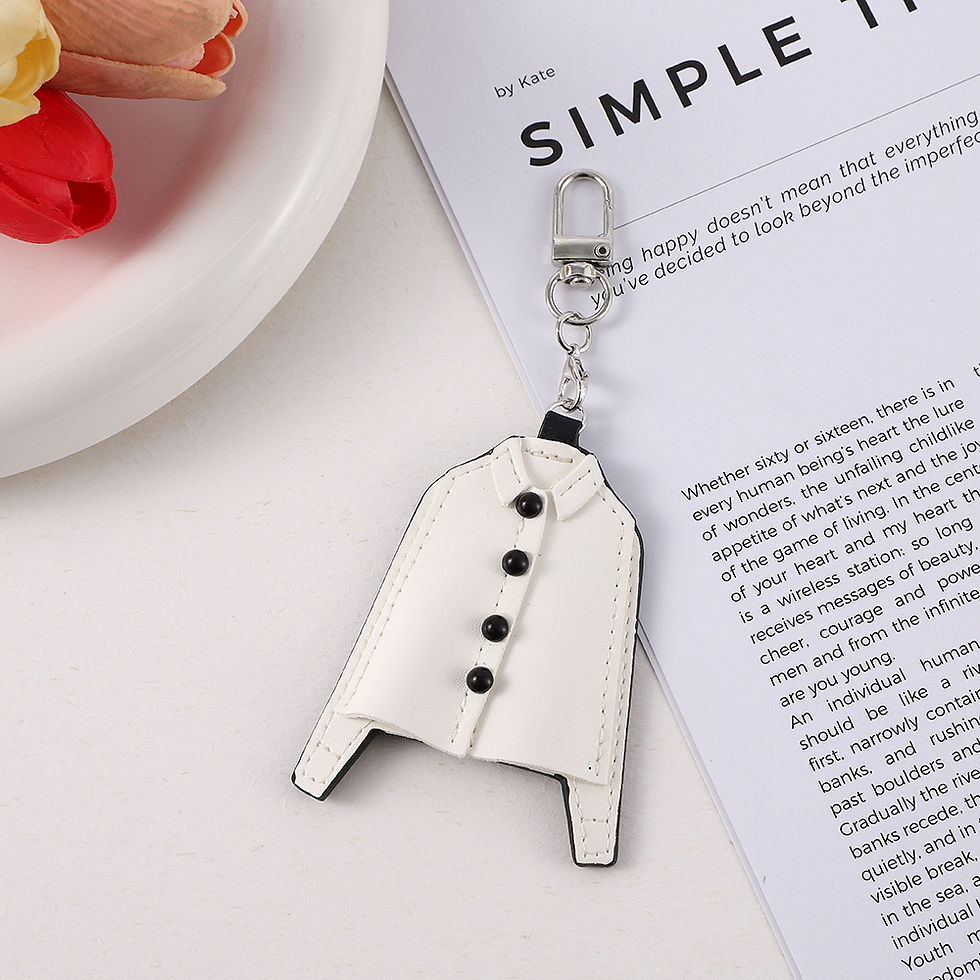 الصورة المصغرة: Delicate Genuine Leather Pendant Accessories Handicraft Niche Design Clothing Sh