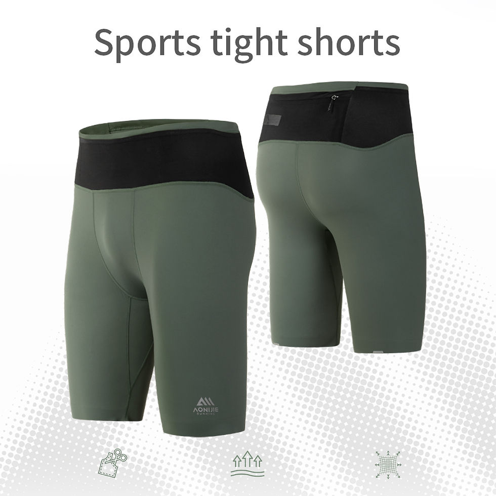 الصورة المصغرة: AONIJIE FM5120 Man Male Sports Quick Drying Compression Shorts Tight Elastic Fif