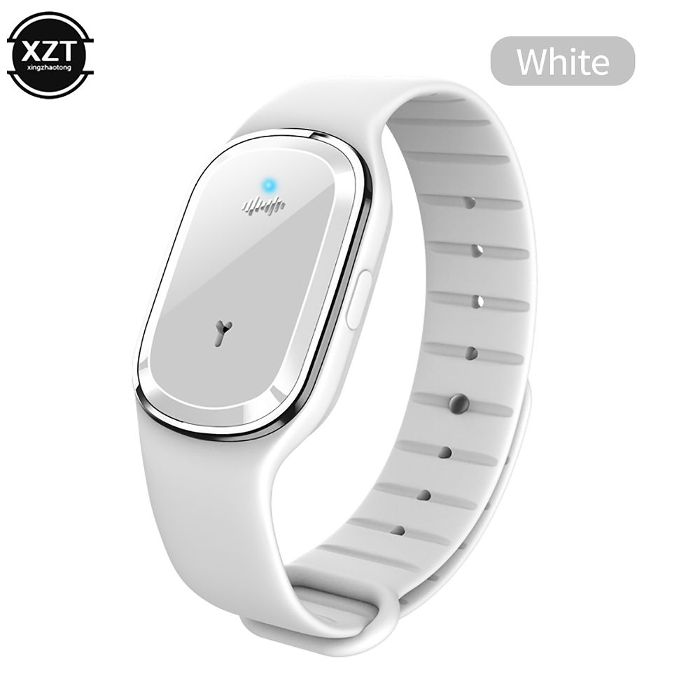 Thumbnail: Ultrasonic High-Tech Mosquitoes Repeller Bracelet Wristband Indoor Outdoor Magne