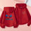 Thumbnail: Children tops Zipper style Hoodie Spider-Man coat Boys black Girls pink Clothing