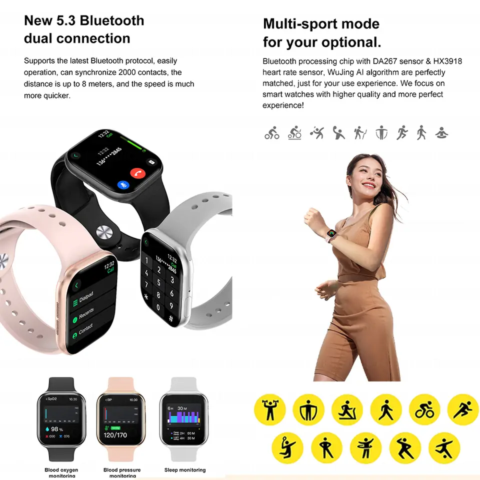 Thumbnail: New GPS Smart Watch Men For Apple Watch 9 Series Always On Display Body Temperat