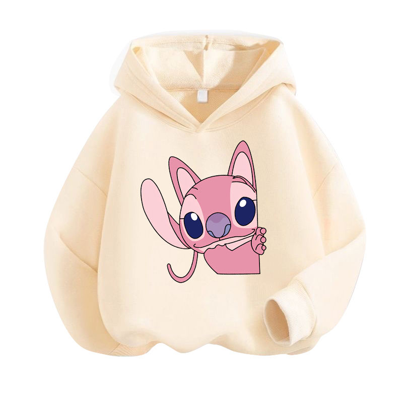 Thumbnail: Kawaii Brand Unisex Kids Cool Cartoon Stitch Hoodie Children Kids Cute Manga Swe