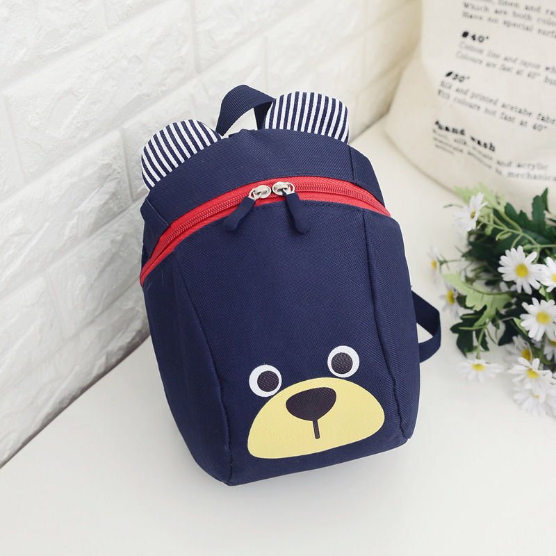 Thumbnail: Kids Anti-Lost Backpack with Safety Leash – Durable Polyester Commute Bag Back