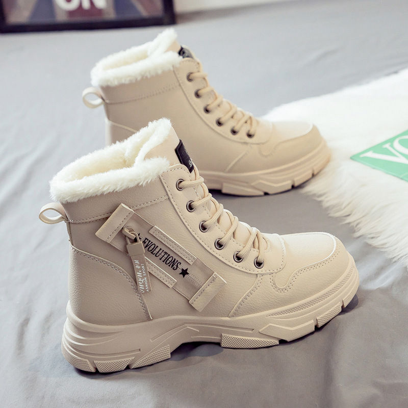 Winter Women Snow Boots Casual High-top Shoes Lightweight Warm Women Sneakers Pl