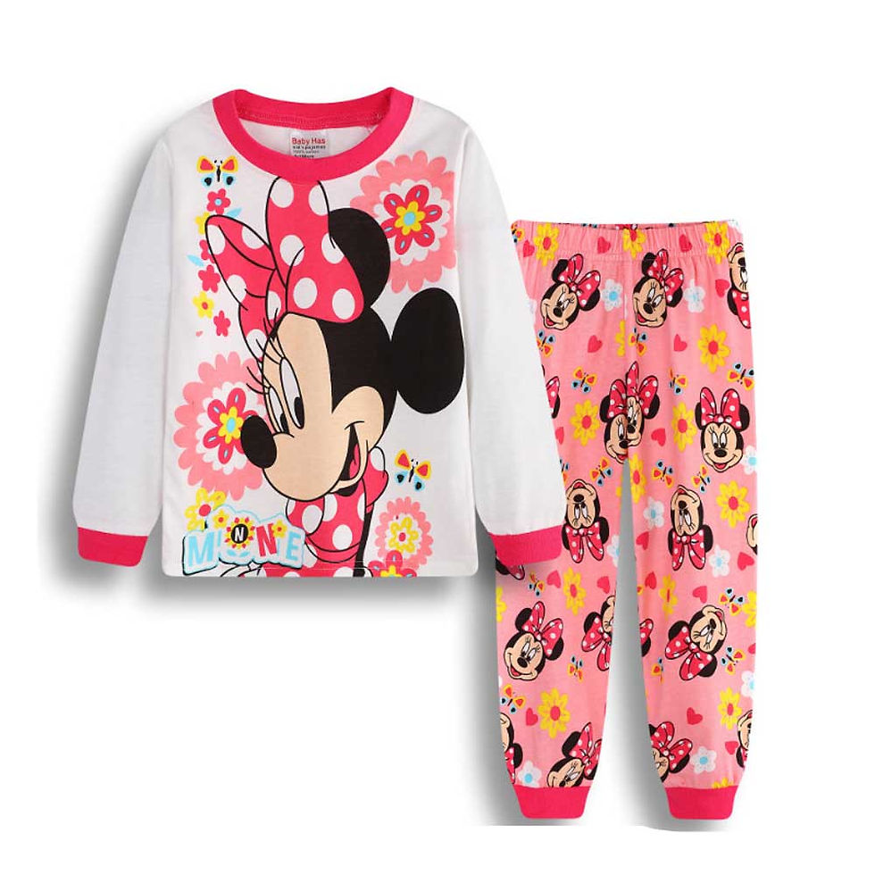 الصورة المصغرة: MINISO Disney Boys Girls Pajamas Sets Kids Toddler 2 to 3 4 5 6 7 Years Cotton L
