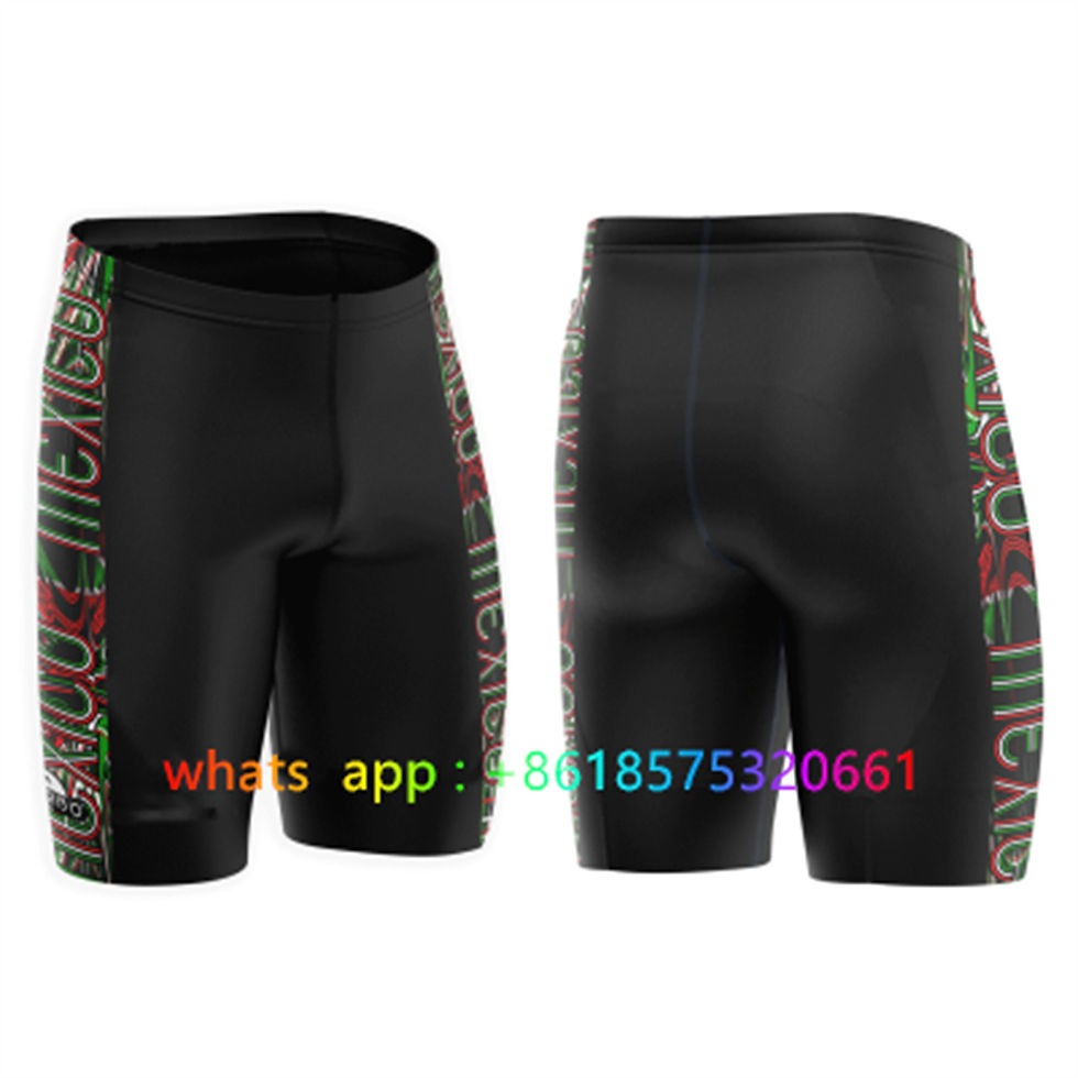 Thumbnail: Men Competition Jammer Chlorine Resistance Professional Swimming Training Trunks