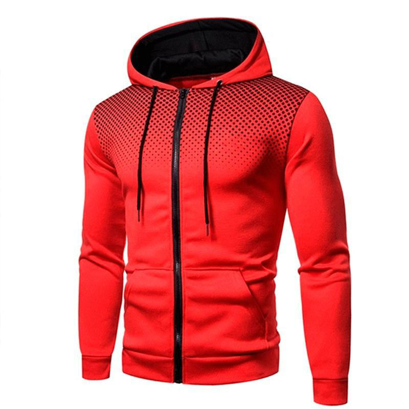 الصورة المصغرة: 2023 Zipper Men Jackets Autumn Winter Casual Fleece Coats Bomber Jacket Scarf Co
