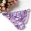 Thumbnail: Pure Silk High Split Pants with Low Waist Shorts Authentic Silk Underpants for W