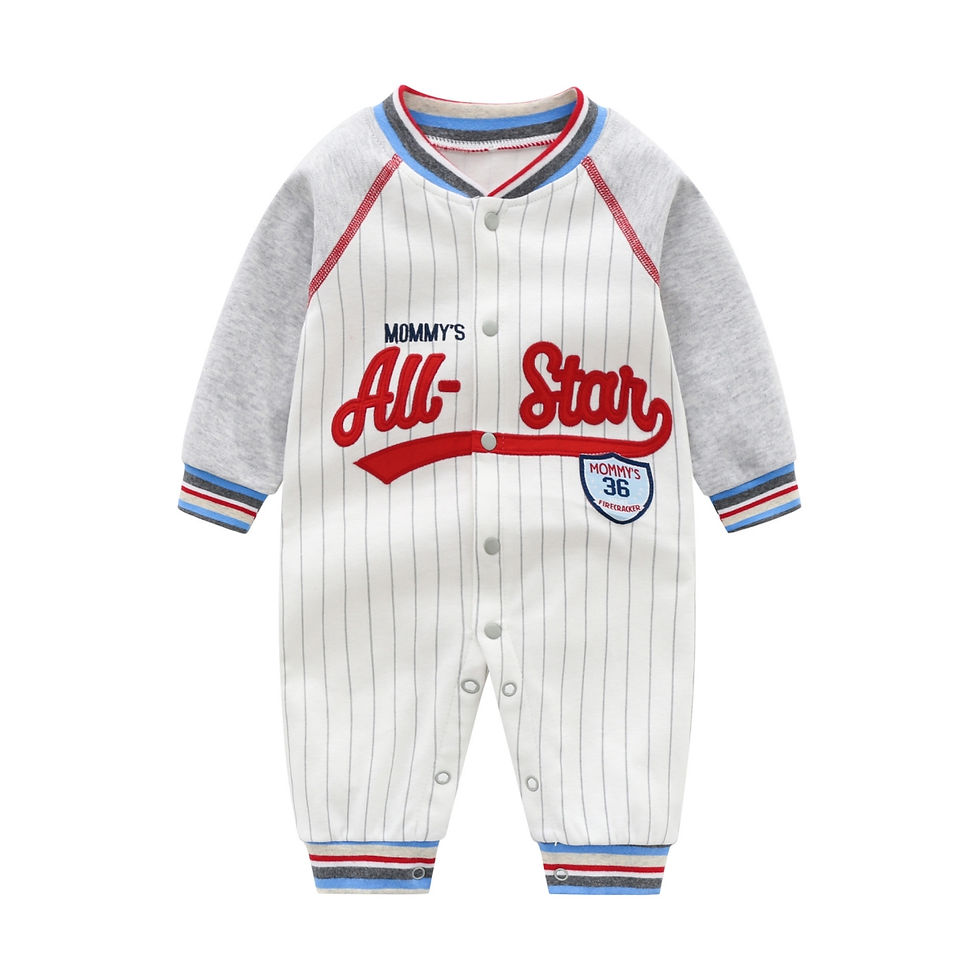 Thumbnail: 2024 Baby Autumn Clothes cotton boys rompers long sleeve Climbing Clothes print 