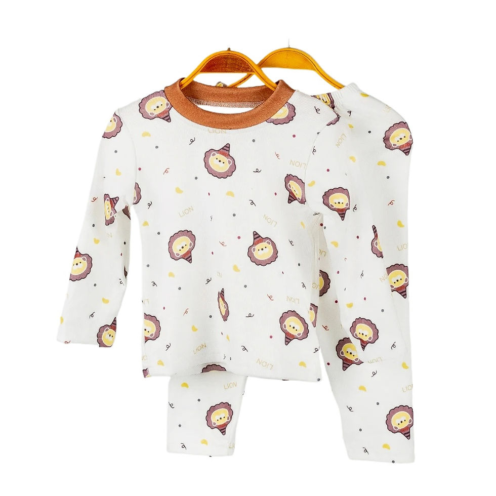 الصورة المصغرة: New Children's Autumn Pajama Set Warm And Cute Cartoon Pattern Long Sleeve Kid's