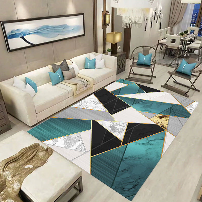 الصورة المصغرة: VIKAMA Modern Simple Style 140x200 Crystal Velvet Carpet Door Mat Kitchen Mat Te