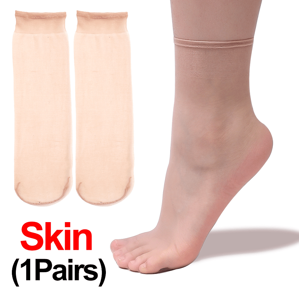 الصورة المصغرة: 10PCS Ultra-thin Summer Transparent Socks High Quality Women Socks Elastic Thin 