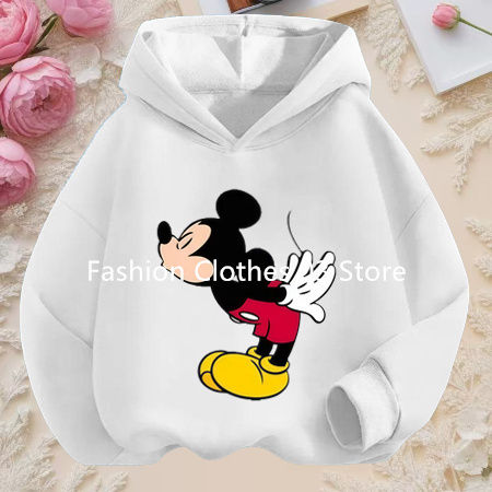 Thumbnail: New 90s Kawaii Cartoon Manga Anime Mickey Minnie Disney Mouse Hoodie Children Cl