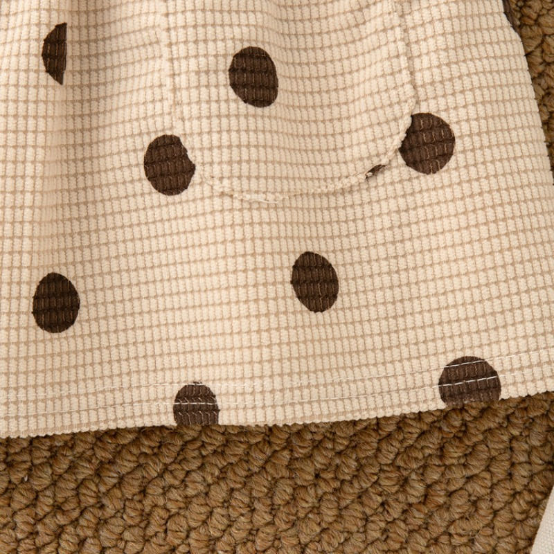 الصورة المصغرة: HoneyCherry New Autumn Toddler Girl's Faux Two-Piece Long-Sleeve Dress with Polk