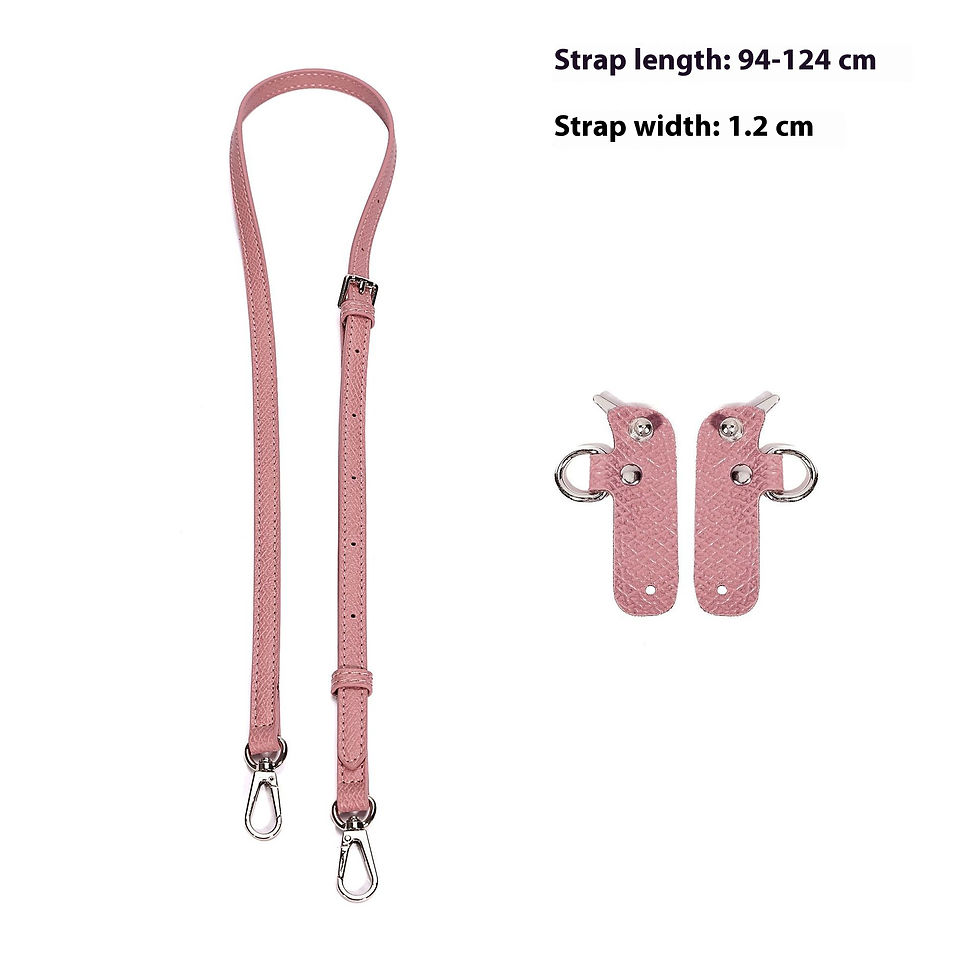 الصورة المصغرة: Bag Straps Set for LONGCHAMP Mini Bag Leather Accessories DIY Transformation Pun