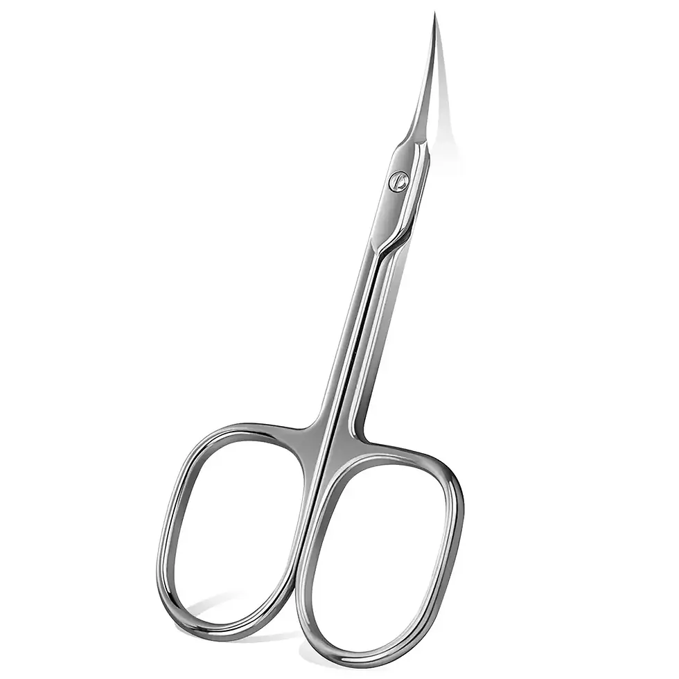الصورة المصغرة: Cuticle Scissors Extra Fine Cuticle Trimmer for Manicure and Pedicure Curve Blad