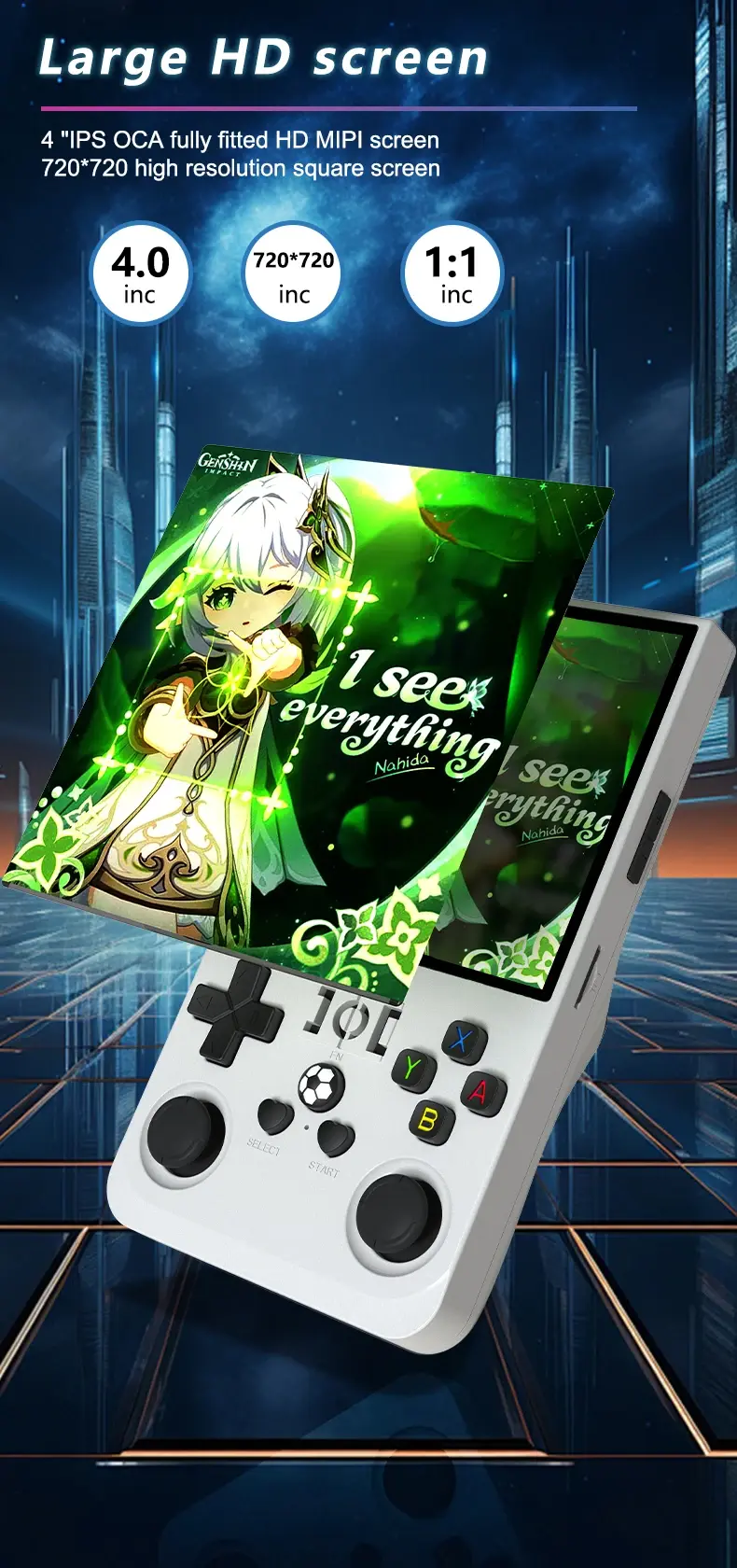 Thumbnail: Open Source R36MAX Retro Handheld Video Game Console RK3326 Chip 64/128G Portabl
