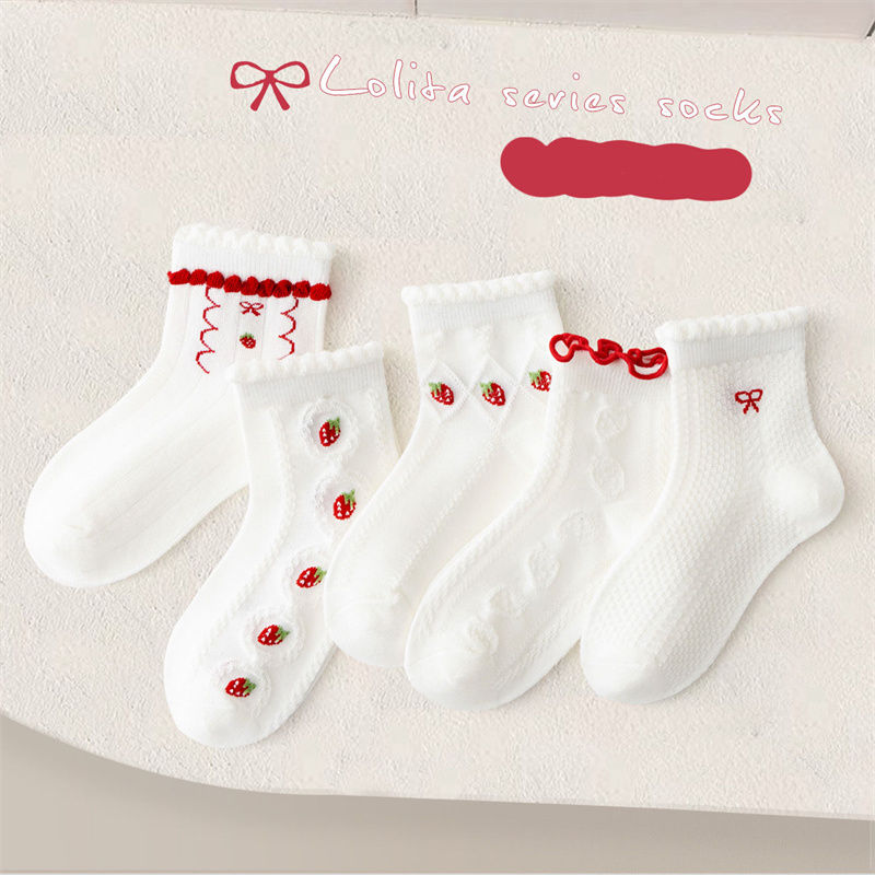 Thumbnail: 5 Pairs/Lot Summer New Children Socks Cotton Boy Girl Baby Fashion Cute Soft Soc