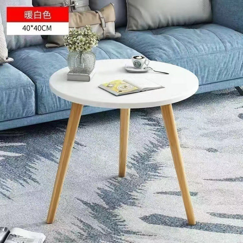 Thumbnail: Home bedroom bedside dining table white coffee table balcony modern small round 