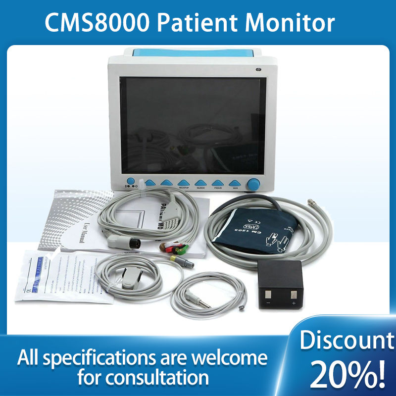 الصورة المصغرة: Contec CMS8000 Multi-Parameter Patient Monitor Medical Machine SPO2 Heart Rate P