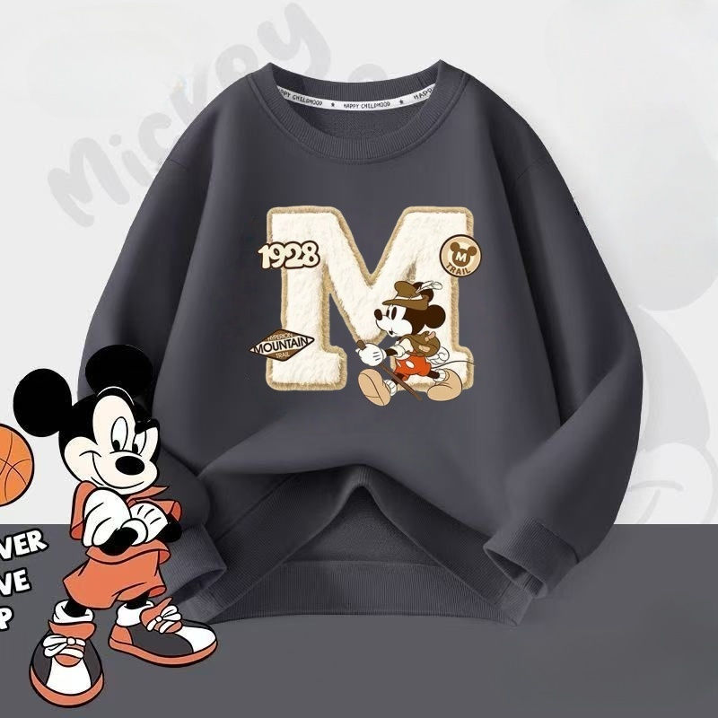 Autumn Baby Girls Cotton Cloth Kid Boy Disney Mickey Printed Long Sleeve Sweatsh