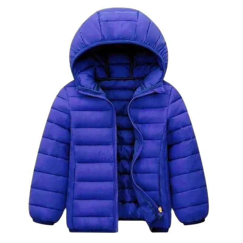 الصورة المصغرة: Kids Boy Lightweight Down Jacket Autumn Winter Coats Children Girl Warm Hooded O