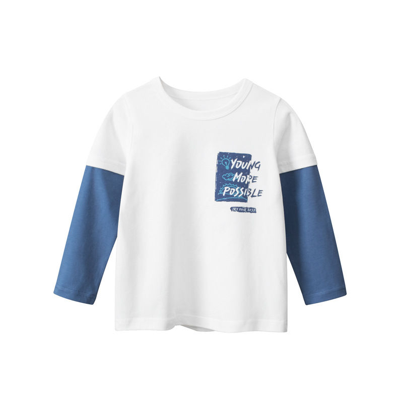 الصورة المصغرة: 2025 Spring Children Boys Long Sleeve T-Shirts Cartoon Dinosaur Little Boys Tops
