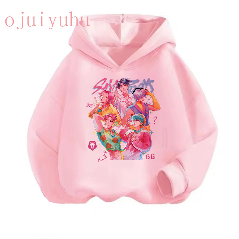 الصورة المصغرة: Hip Hop  Hoodie Manga Kids Kpop Demon Hunters Children's Sweatshirt Cute Tiger H