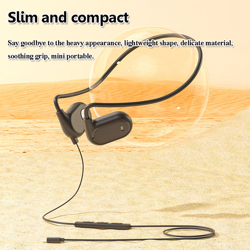 Thumbnail: Open Ear Wired Headphones Air Conduction Gaming Headset 3.5mm Type-c USB Plug St
