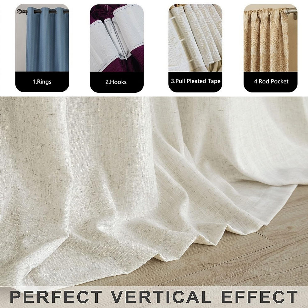 الصورة المصغرة: 310CM Height Custom Made Sheer Curtain Modern Bedroom Living Room Tulle Curtains