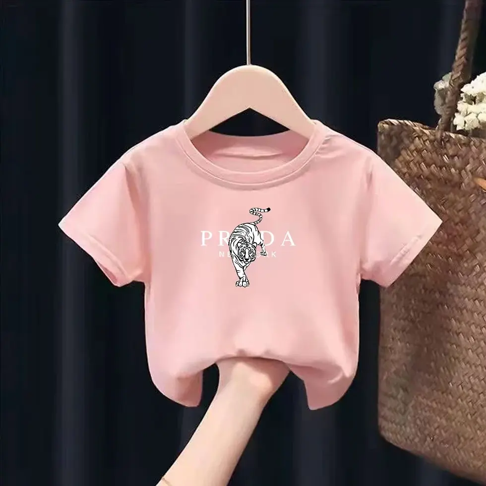 Thumbnail: 2025 New Fashion Luxury Brand TShirt Kids Casual Streetwear Baby T-Shirt Boys Cl