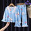 Thumbnail: Kawaii 2Pcs Chiikawa Children Pajamas Set Anime Hachiware Usagi Korean Autumn Ne