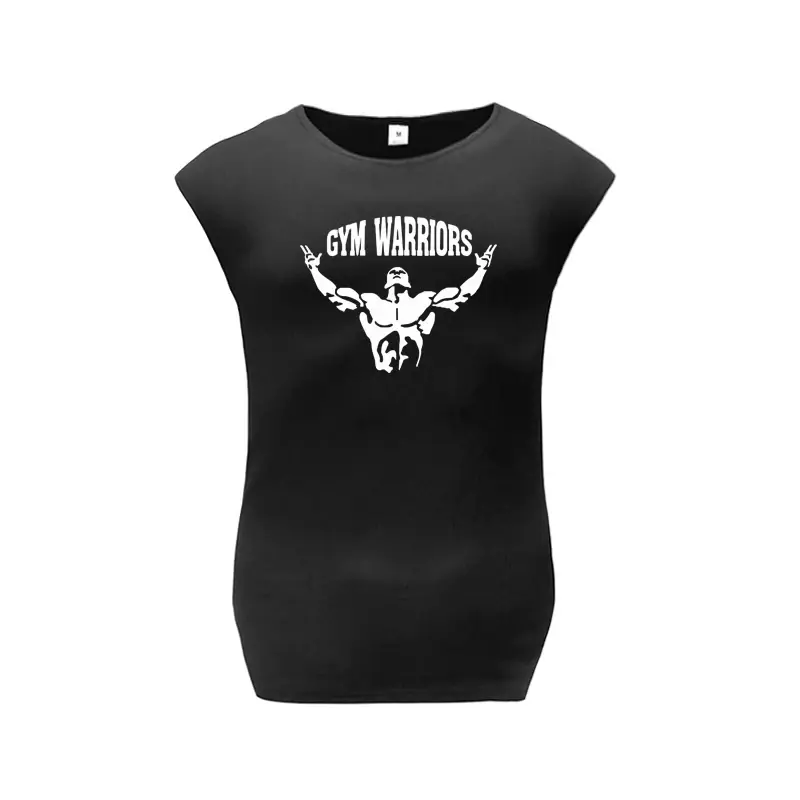 Thumbnail: Mens Fitness Sports Tank Tops Gym Running Bodybuilding Sleeveless Shirts Cotton 