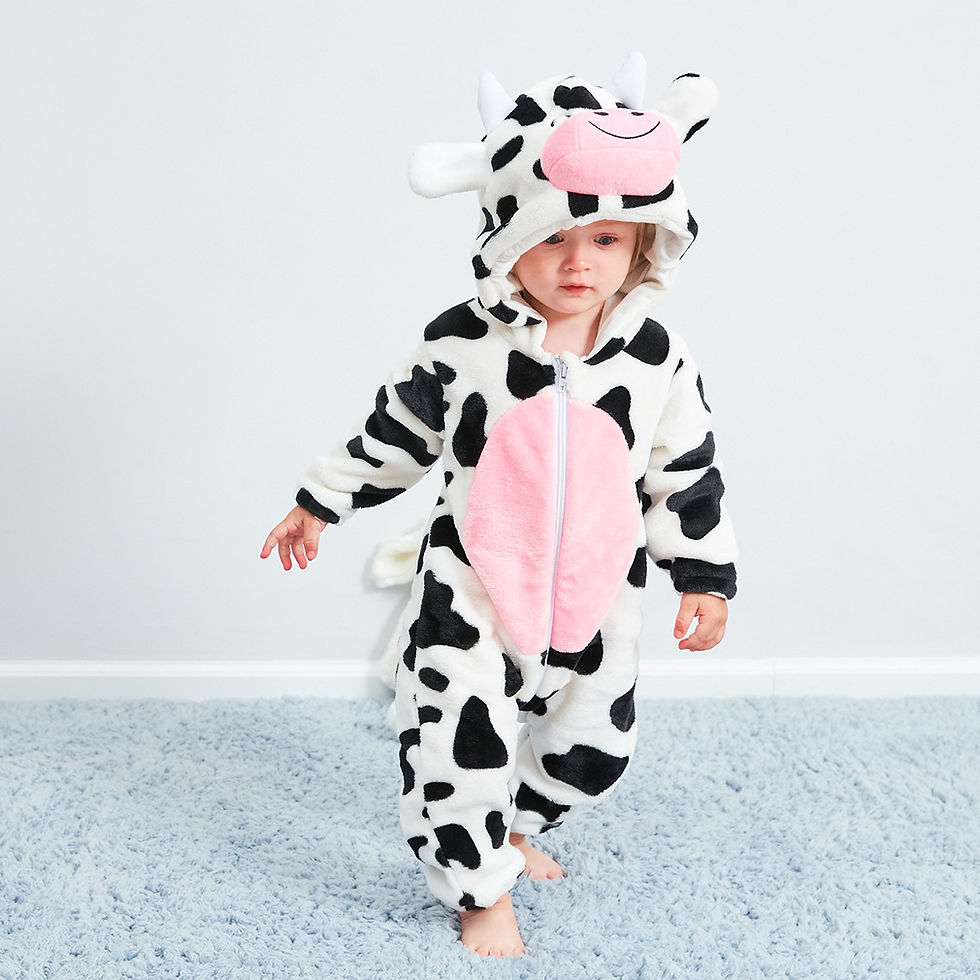 Thumbnail: Kigurumi Dinosaur Newborn Baby Clothes Pajamas Boy Girl Onesie Infant Winter War