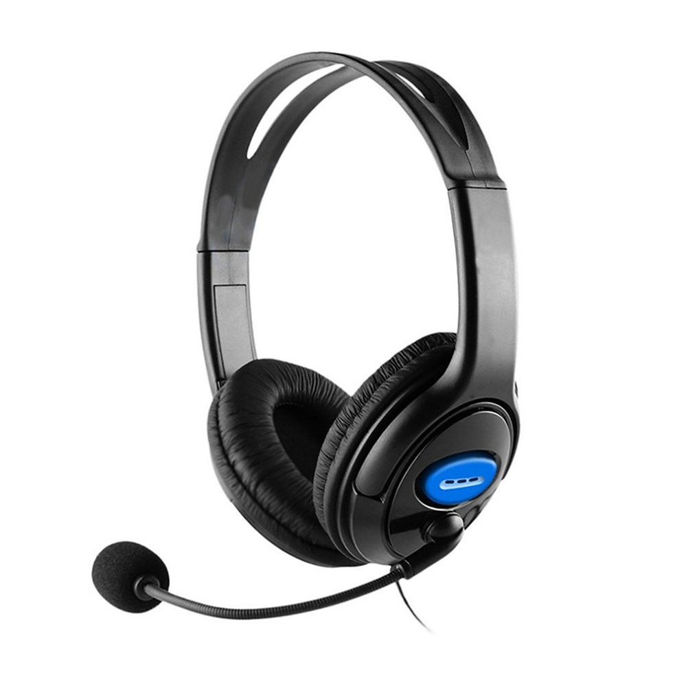 Thumbnail: Headphones 3.5mm Wired Gaming Headset Earphones Music For PS4 Play Station 4 Gam