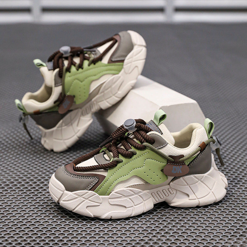 Thumbnail: Children Sneakers Casual Shoes for Boys Pink Green Yellow Comfortable Leather Ru