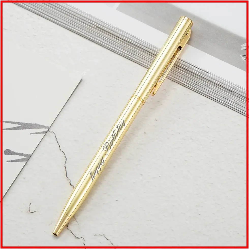 الصورة المصغرة: 20-200 Pens Metal Ballpoint Pens Rose Gold Free Custom Logo Advertising Letterin