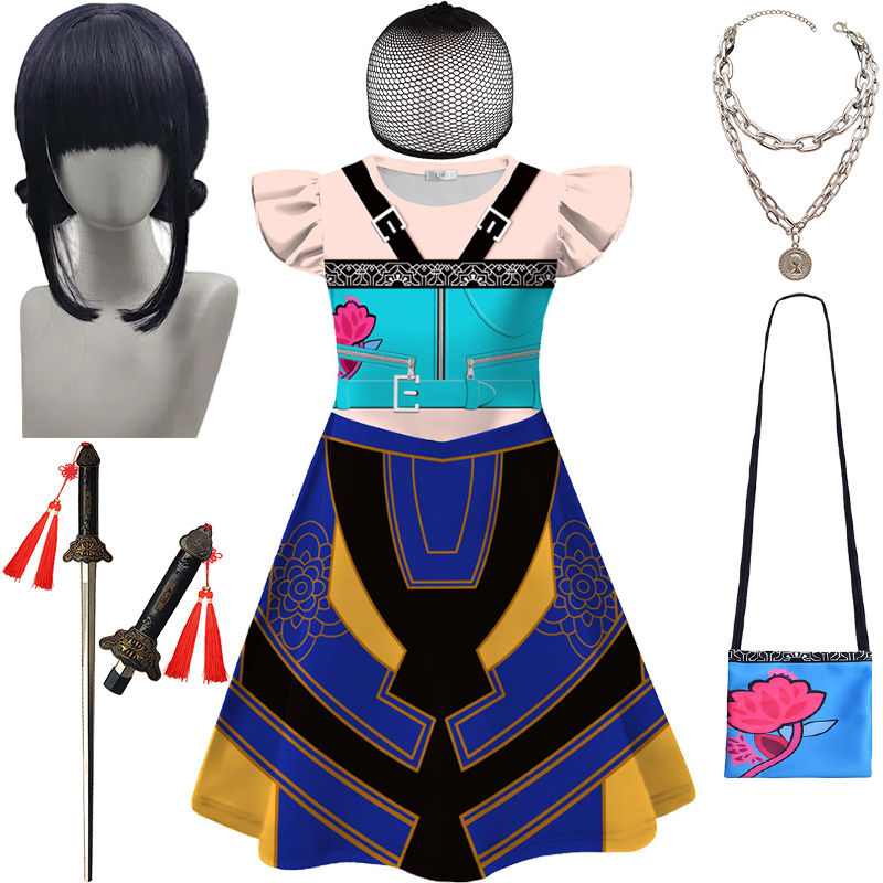 الصورة المصغرة: 2025 Hot KPop Demon Hunter Fashion Children's Cosplay Zoey Masquerade Costume Ca