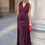 Thumbnail: HH 2025 Women Skirt Set Wine Red Knitted V-Neck Sleeveless Slim Vest +Solid High