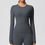 Thumbnail: Long Sleeve Workout Top Gym Women Casual Outdoor Top  Workout Dry Fit Breathable