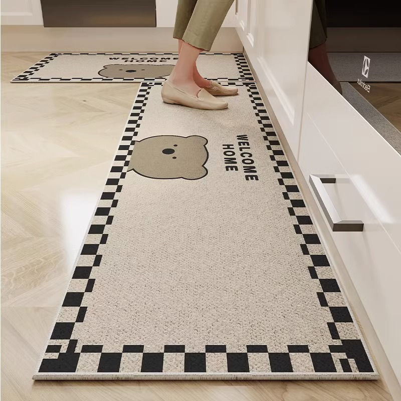 Thumbnail: Vikama 1/2pcs Durable Dirty Resistant Non-slip Crystal Velvet Kitchen Waterproof