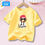 Thumbnail: Good Luck Cool Girl Holiday Party Tee Shirts Children Fashion Short Sleeve Tops 