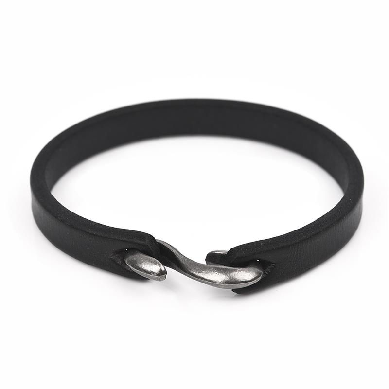 Thumbnail: Jiayiqi Vintage Genuine Leather Wrap Cord Cuff Bracelet For Hand Wrist Wristband