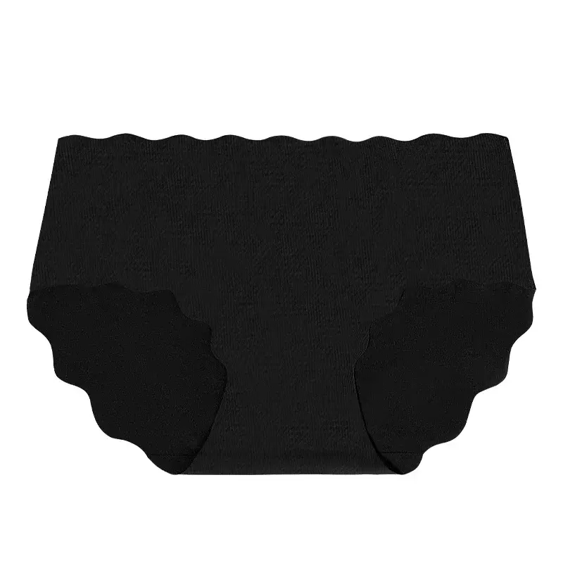 الصورة المصغرة: 5PCS  Women's pure cotton underwear, women's solid-color all-cotton crotch, seam