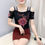 Thumbnail: Summer New Fashion Hot Diamonds T-Shirt Women Sexy Off The Shoulder Streetwear T