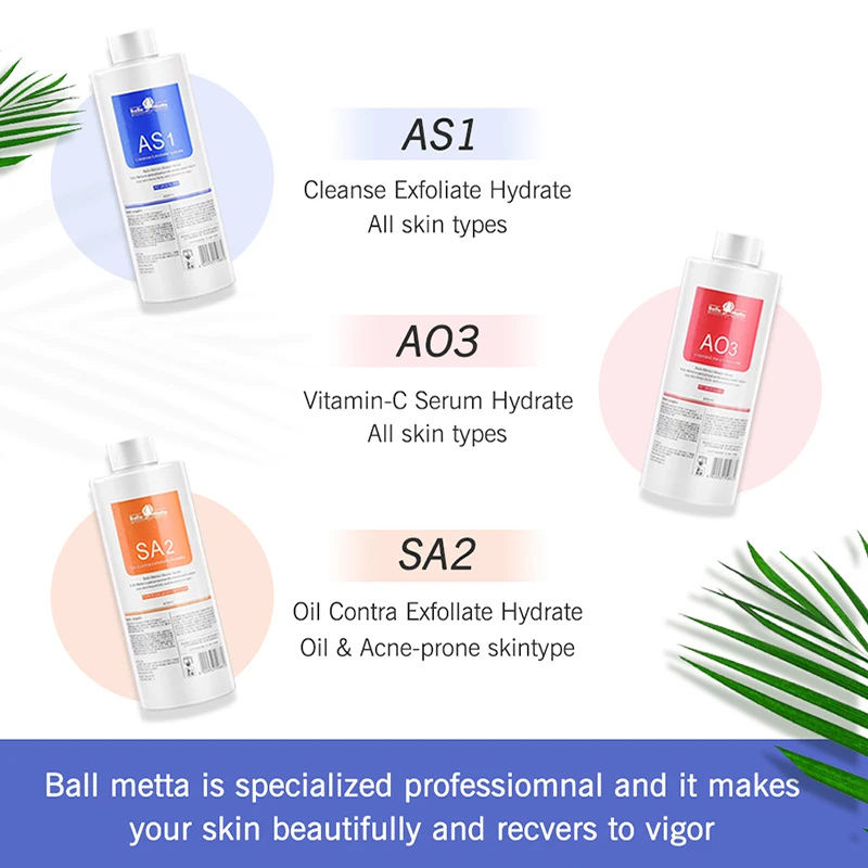 الصورة المصغرة: Facial Skincare Face Serum AS1 SA2 AO3 Aqua Peel Solution For Facial Machine Ski