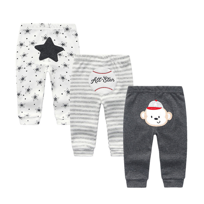 Thumbnail: Fall Winter Newborn Infant Baby Boys Girls Thick Pants Bloomers PP long Pants Le