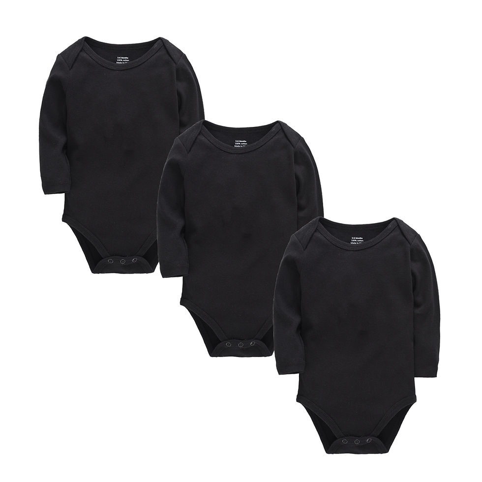الصورة المصغرة: 1/3 Pcs KAVKAS Baby Clothing Rompers Boys 100% Cotton Plain Bodysuit Girls Blank