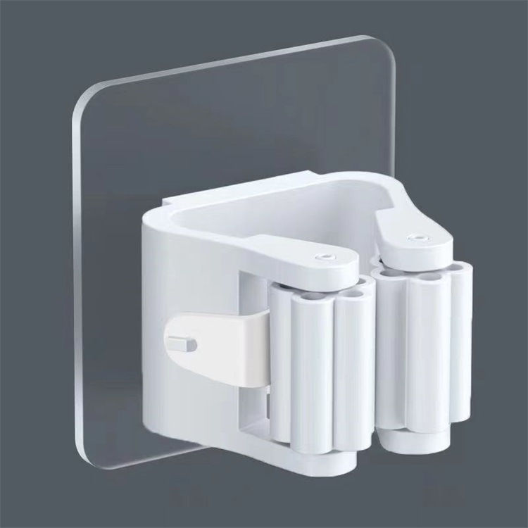 Thumbnail: Multi-Purpose Hooks Adhesive Wall Hanging Mop Rack Broom Hanger Hook Kitchen Bat
