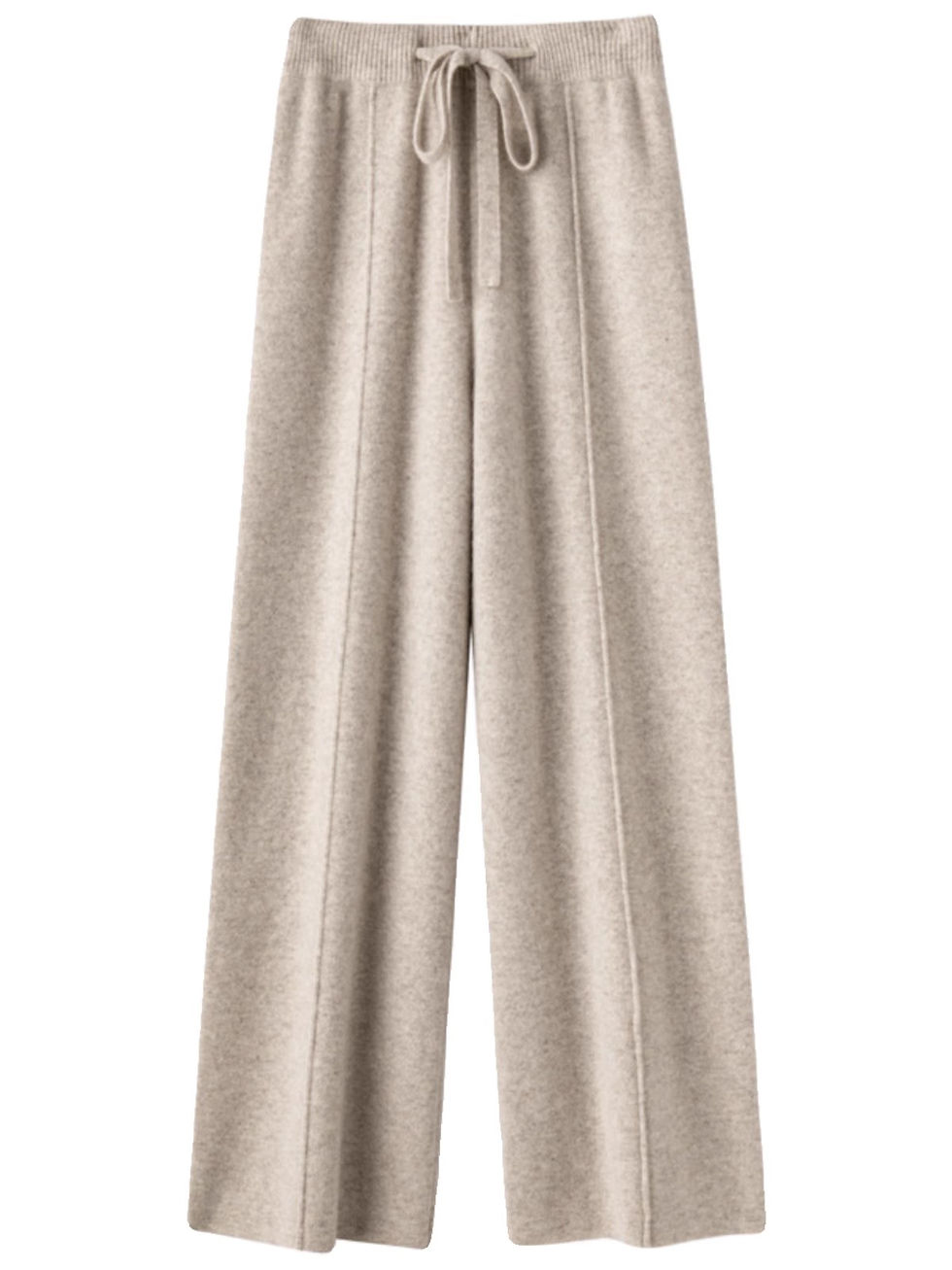 Thumbnail: 2026 Autumn Winter New  Women's High Waist Belted Pure Color Center Line Wide Le